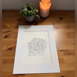 New Original Signed Artwork Ink and Watercolor on Paper